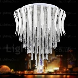 12 Luzes de Teto Contemporâneas Modernas com Sombra de Cristal