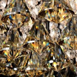 6 Luzes de Teto Contemporâneas Modernas com Sombra de Cristal