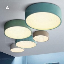 1 Luzes de teto nórdicas com cúpula de acrílico