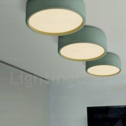 1 Luzes de teto nórdicas com cúpula de acrílico