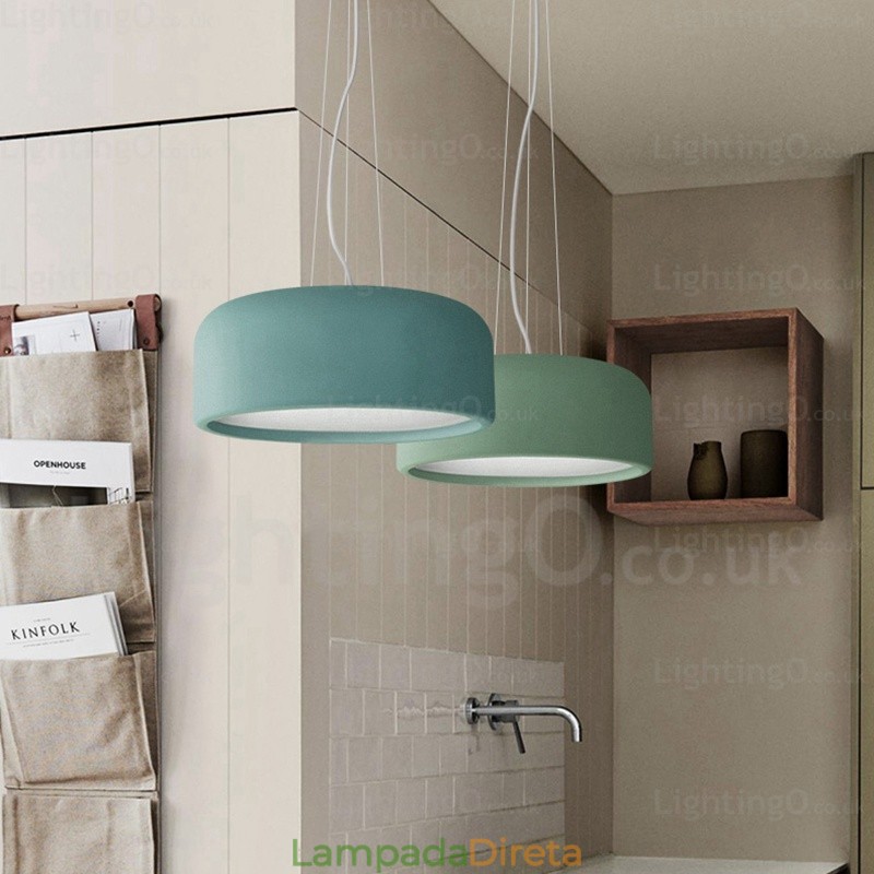 1 Luzes de teto nórdicas com cúpula de acrílico