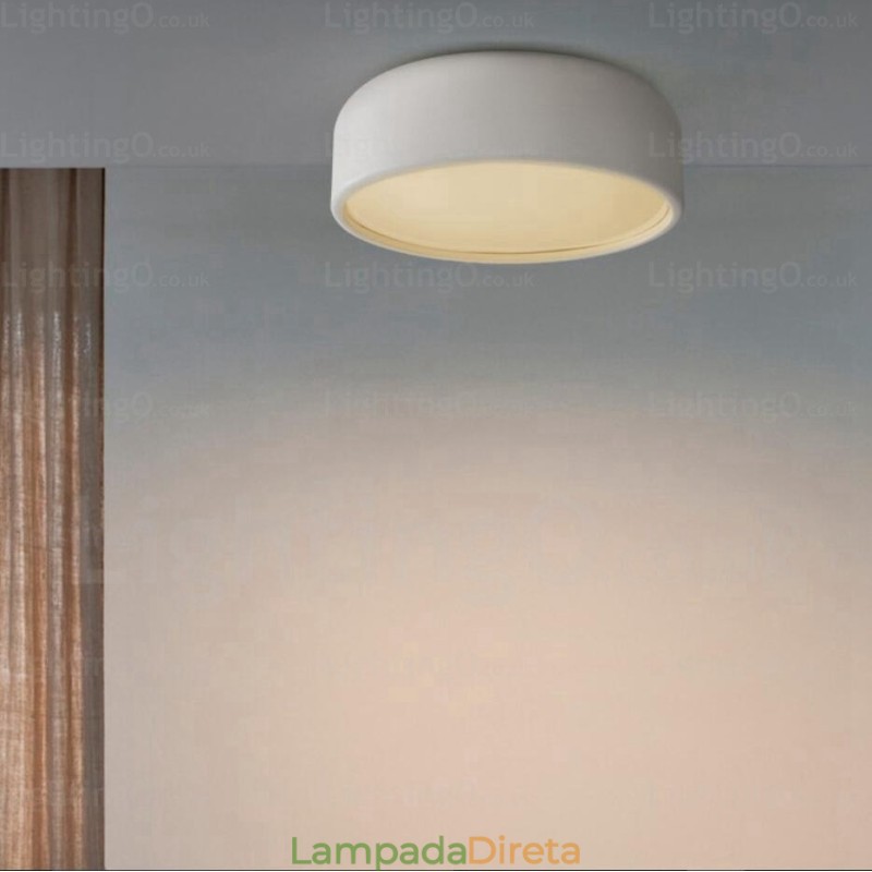 1 Luzes de teto nórdicas com cúpula de acrílico