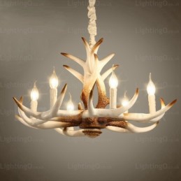 Lustre retrô vintage de 6 luzes