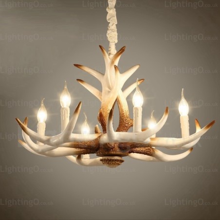 Lustre retrô vintage de 6 luzes Lustre retrô vintage de 6 luzes