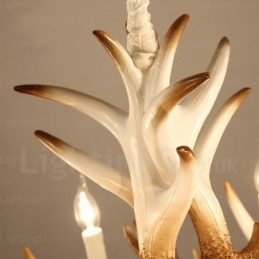 Lustre retrô vintage de 6 luzes