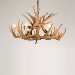 Lustre retrô vintage de 6 luzes