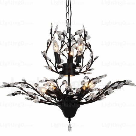 Lustre rústico de 8 luzes Lustre rústico de 8 luzes
