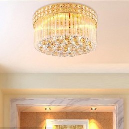 Lustre de luxo moderno cristal absorve luz de cúpula diâmetro 35 cm contém 3 lâmpadas