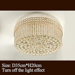 Lustre de luxo moderno cristal absorve luz de cúpula diâmetro 35 cm contém 3 lâmpadas