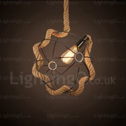 1 Luz Country Rústico Vintage Retro Pendente Luz