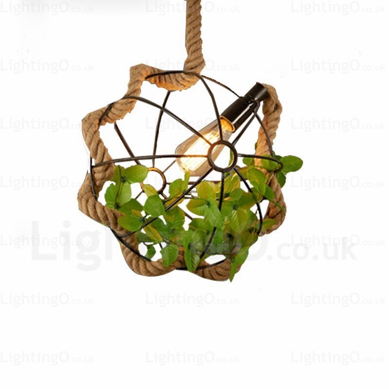1 Luz Country Rústico Vintage Retro Pendente Luz