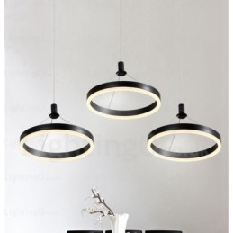 1 luz moderna contemporânea pendente com sombra de acrílico