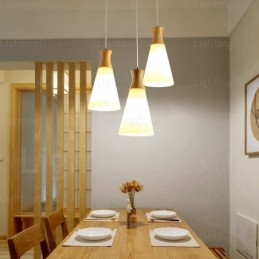 1 luz moderna contemporânea nórdica pendente luz com cúpula de vidro