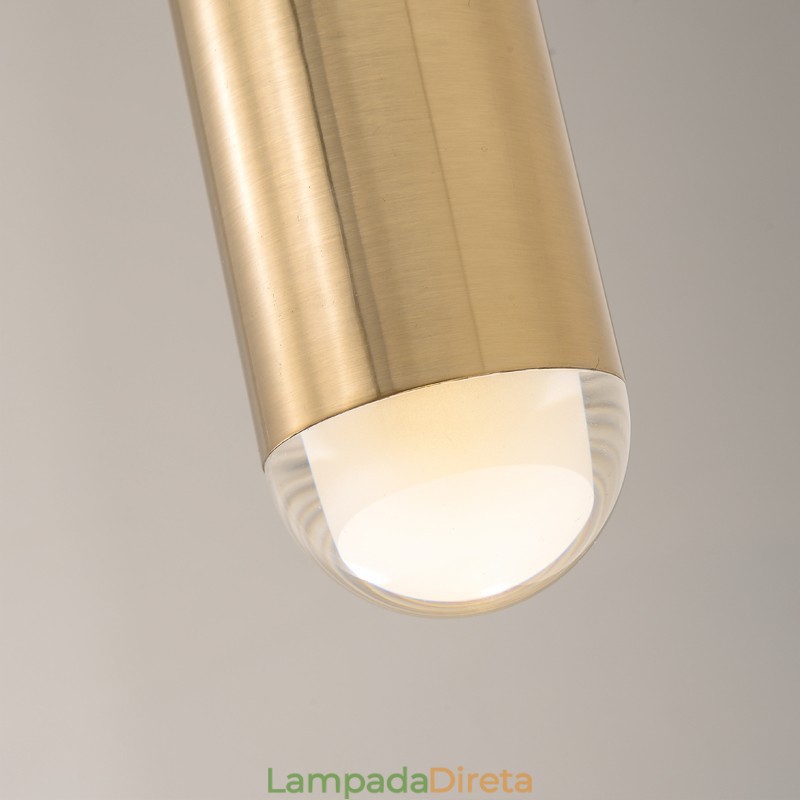1 luz moderna contemporânea pendente com sombra de acrílico