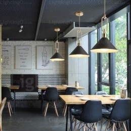 1 Luz Nordic Moderna Contemporânea Pendente Luz com Lojas de Sombra de Aço Inoxidável