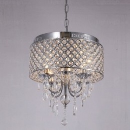 1 luz moderna contemporânea pendente com cúpula de cristal