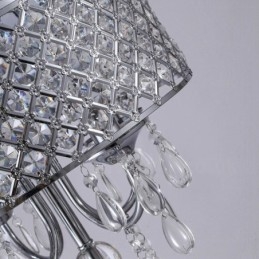 1 luz moderna contemporânea pendente com cúpula de cristal