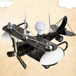 Lâmpada infantil Lâmpadas de avião E lanternas lâmpada Menino Desenho animado iluminação