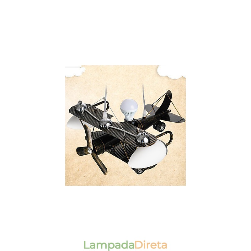 Lâmpada infantil Lâmpadas de avião E lanternas lâmpada Menino Desenho animado iluminação