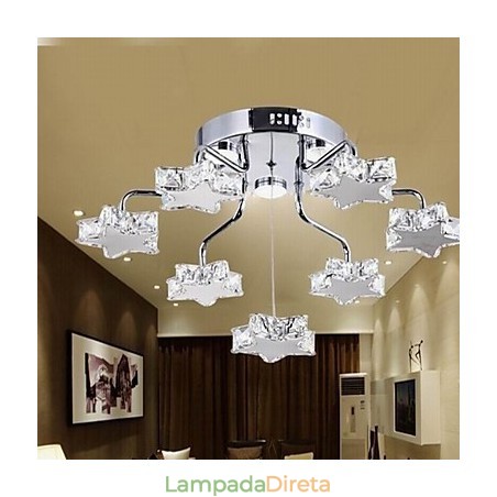 Montagem embutida 7 luzes moderno galvanizado inoxidável Montagem embutida 7 luzes moderno galvanizado inoxidável