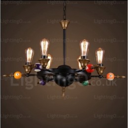 4 Luzes Country Rústico Vintage Retro Pendente Luz