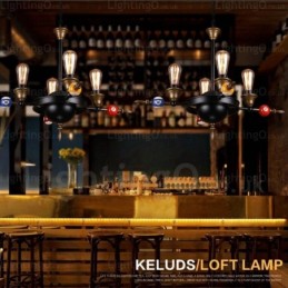 4 Luzes Country Rústico Vintage Retro Pendente Luz