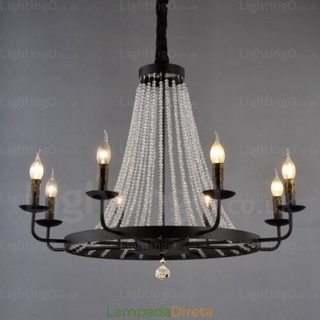 Luminária pendente nórdica de 8 luzes Luminária pendente nórdica de 8 luzes