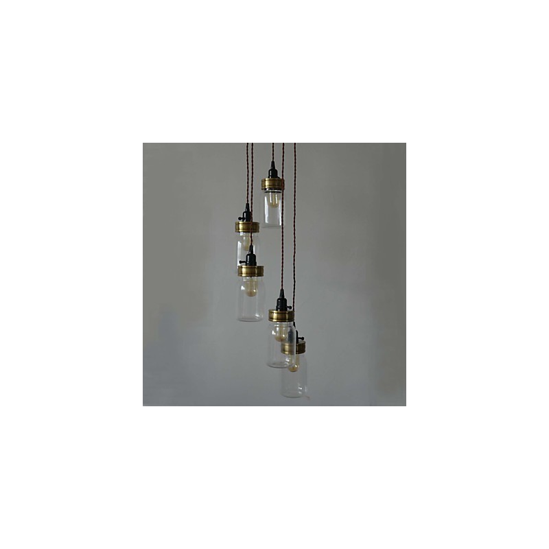 O estilo country norte-americano do lustre de garrafa de arte americana