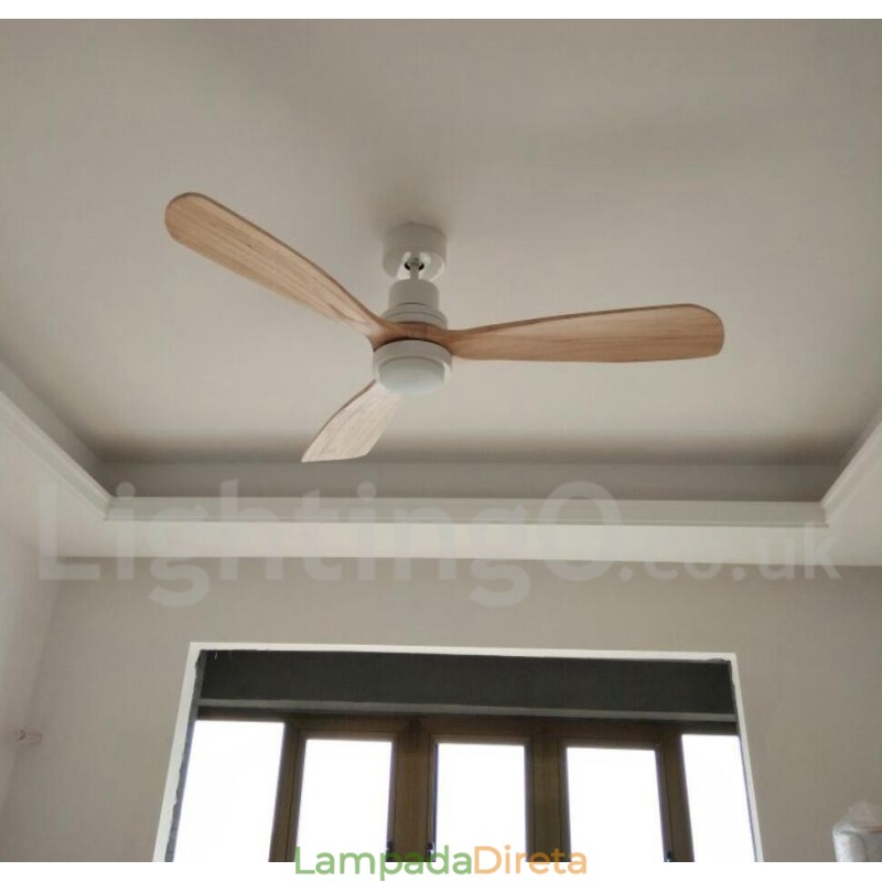 Ventilador de teto nórdico moderno contemporâneo de 36" 42" 52"