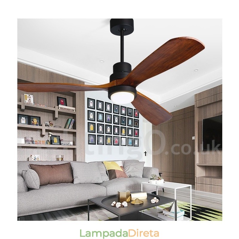 Ventilador de teto nórdico moderno contemporâneo de 36" 42" 52"
