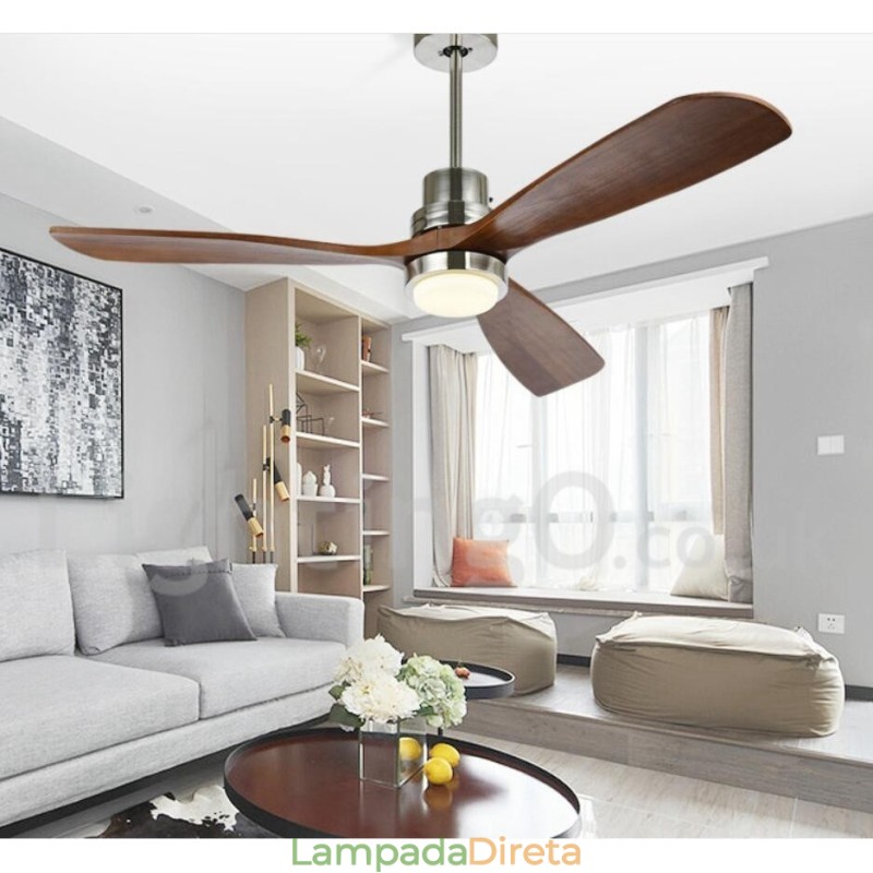 Ventilador de teto nórdico moderno contemporâneo de 36" 42" 52"