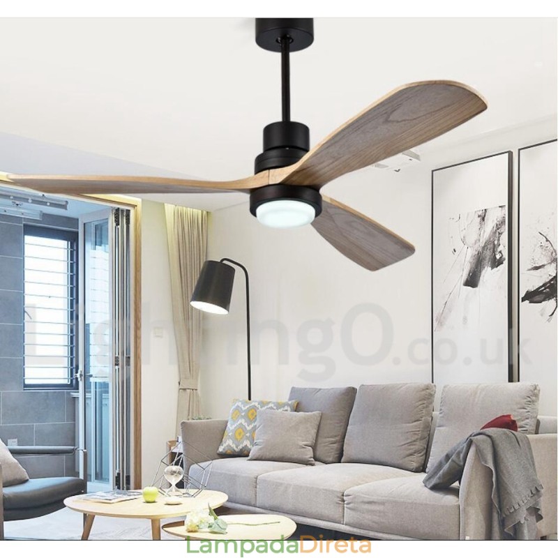 Ventilador de teto nórdico moderno contemporâneo de 42" e 52"