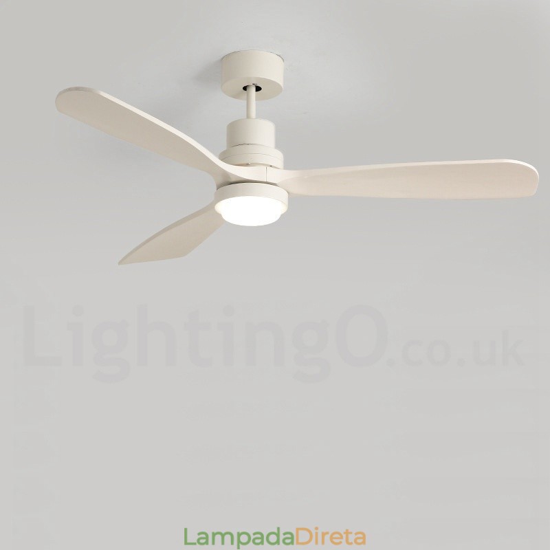 Ventilador de teto nórdico moderno contemporâneo de 36" 42" 52"