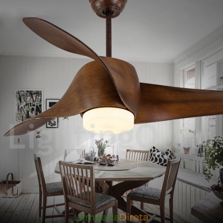 Ventilador de teto moderno e contemporâneo de estilo europeu de 52 pol. Ventilador de teto moderno e contemporâneo de estilo europeu de 52 pol.