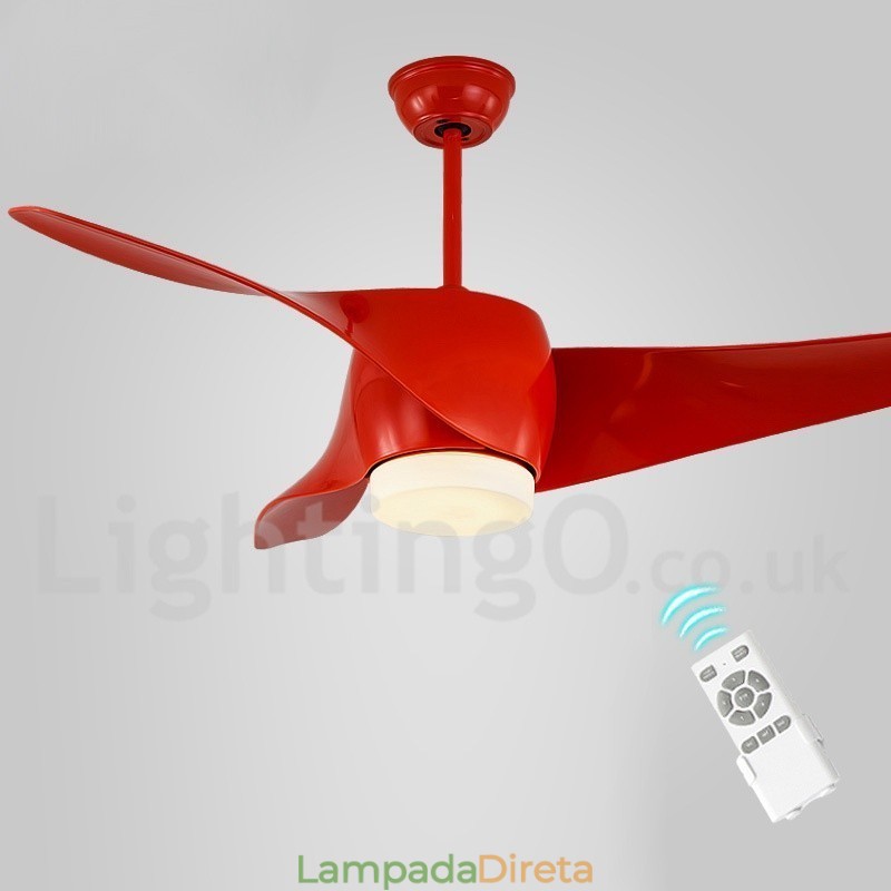 Ventilador de teto moderno e contemporâneo de estilo europeu de 52 pol.