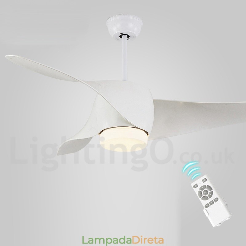 Ventilador de teto moderno e contemporâneo de estilo europeu de 52 pol.