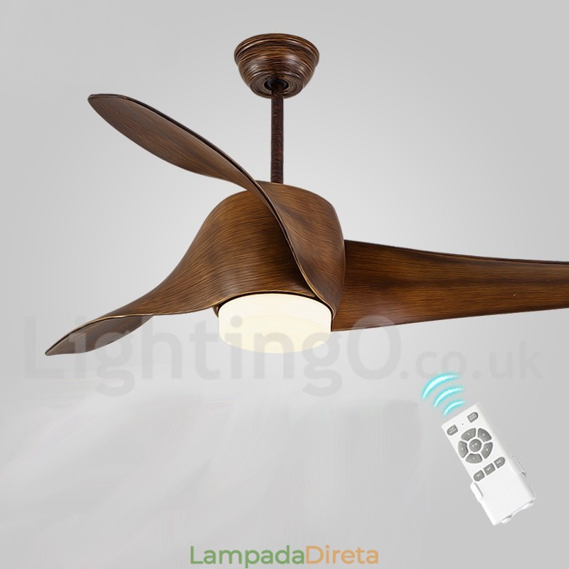 Ventilador de teto moderno e contemporâneo de estilo europeu de 52 pol.