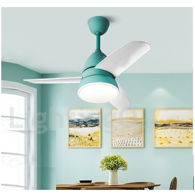 Ventilador de teto nórdico country de 26"