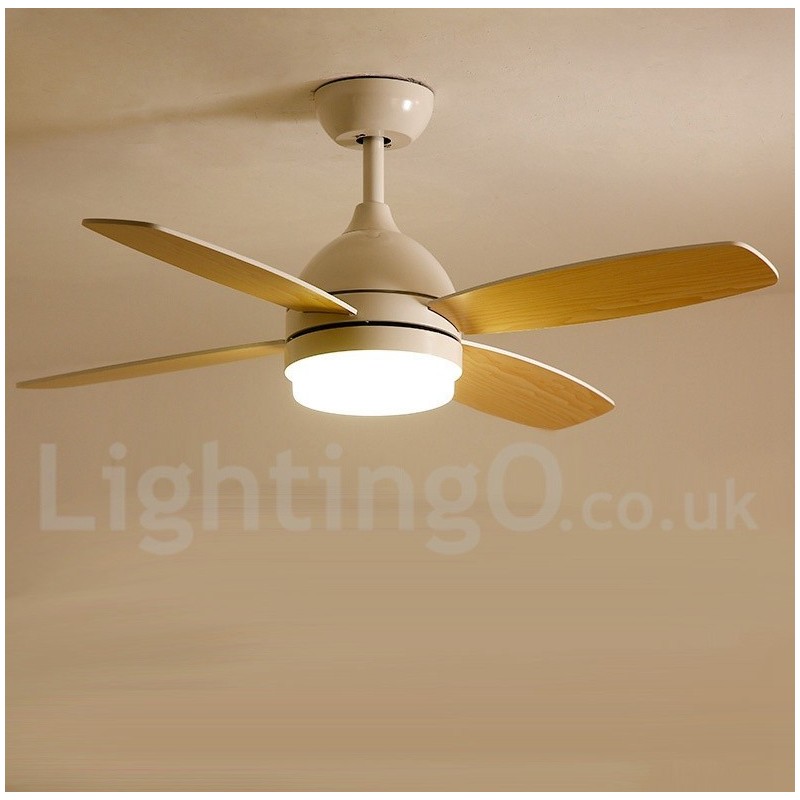 Ventilador de teto moderno e contemporâneo country nórdico de 42 pol.