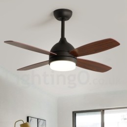 Ventilador de teto moderno e contemporâneo country nórdico de 42 pol.