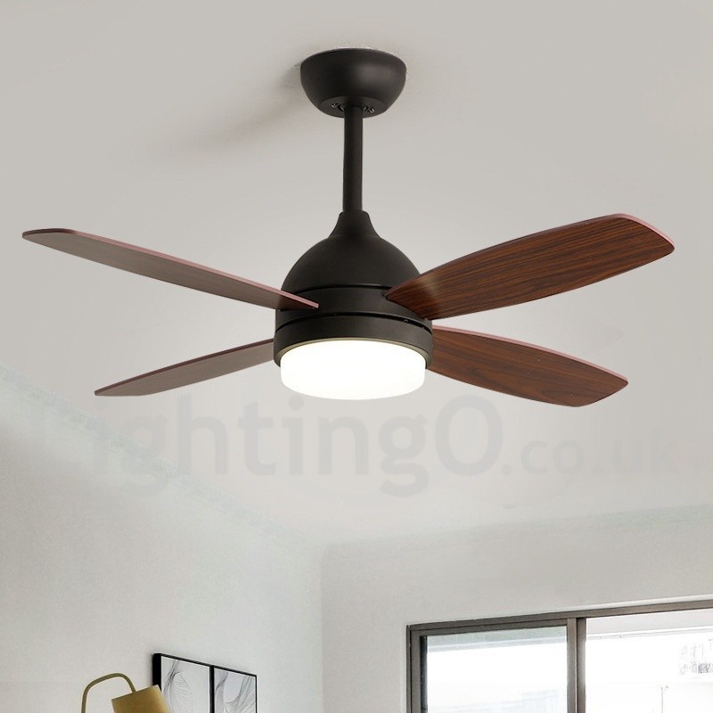 Ventilador de teto moderno e contemporâneo country nórdico de 42 pol.
