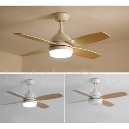 Ventilador de teto moderno e contemporâneo country nórdico de 42 pol.