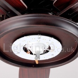 Ventilador de teto vintage Country Retro Rustic Lodge de 52"