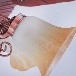 Ventilador de teto vintage Country Retro Rustic Lodge de 48"