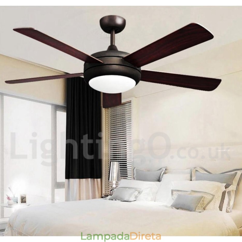 Ventilador de teto vintage estilo europeu de 52"