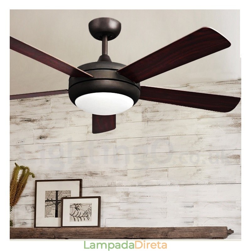 Ventilador de teto vintage estilo europeu de 52"