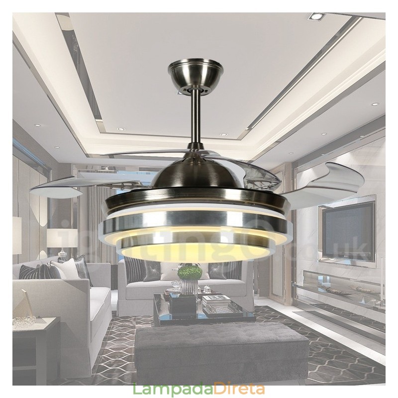 Ventilador de teto moderno contemporâneo estilo europeu de 36"