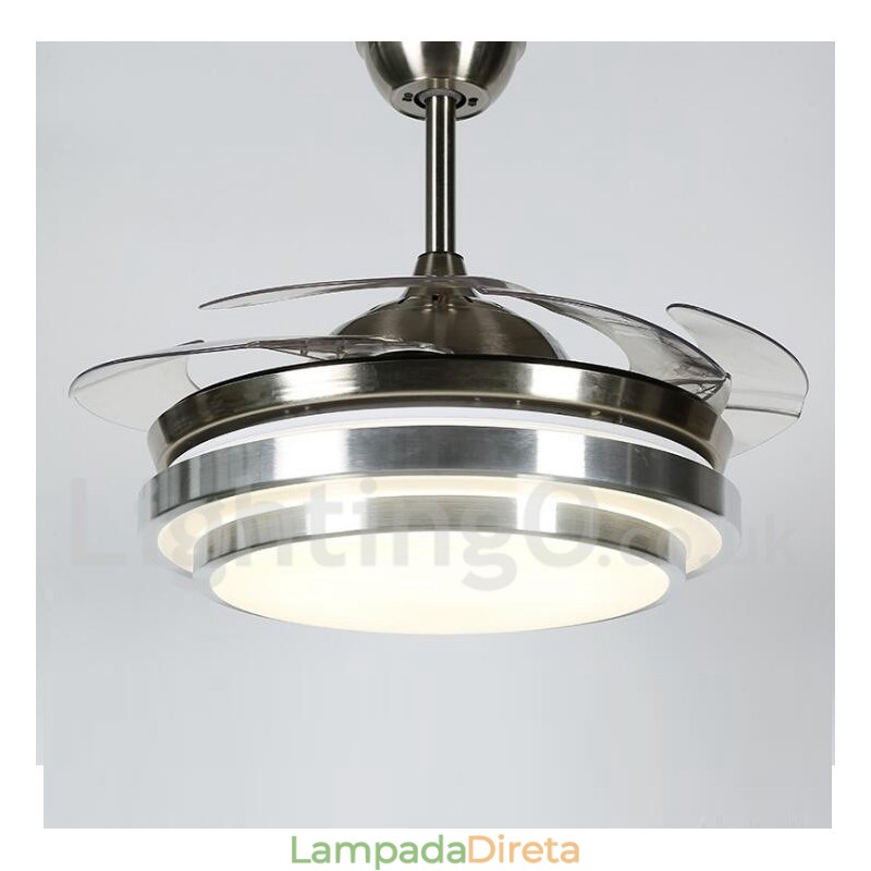 Ventilador de teto moderno contemporâneo estilo europeu de 36"