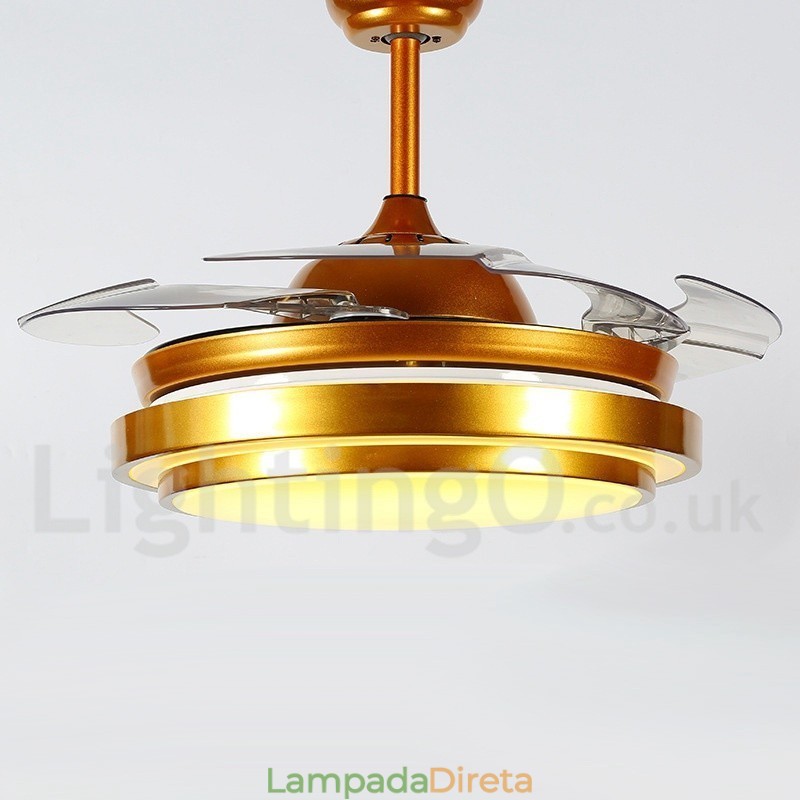Ventilador de teto moderno contemporâneo estilo europeu de 36"