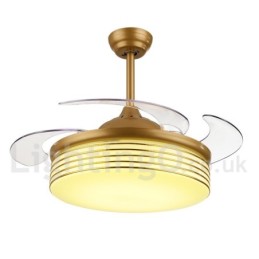 Ventilador de teto moderno contemporâneo estilo europeu de 36"